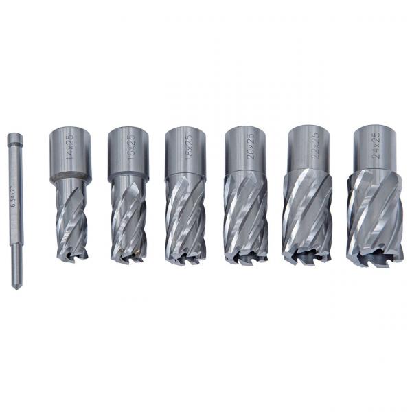 Bernardo HSS-Standard Kernbohrer-Set CDS, 14 - 24 mm, Bohrtiefe 25 mm